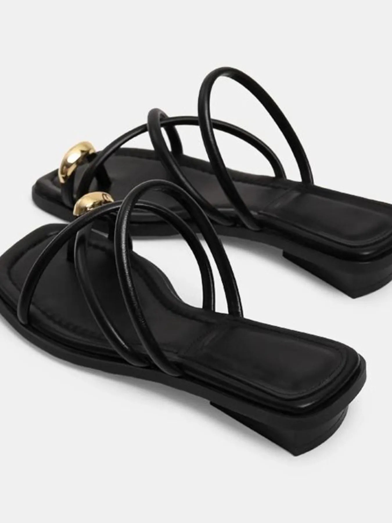 Crisscross Strap Flat Sandals
