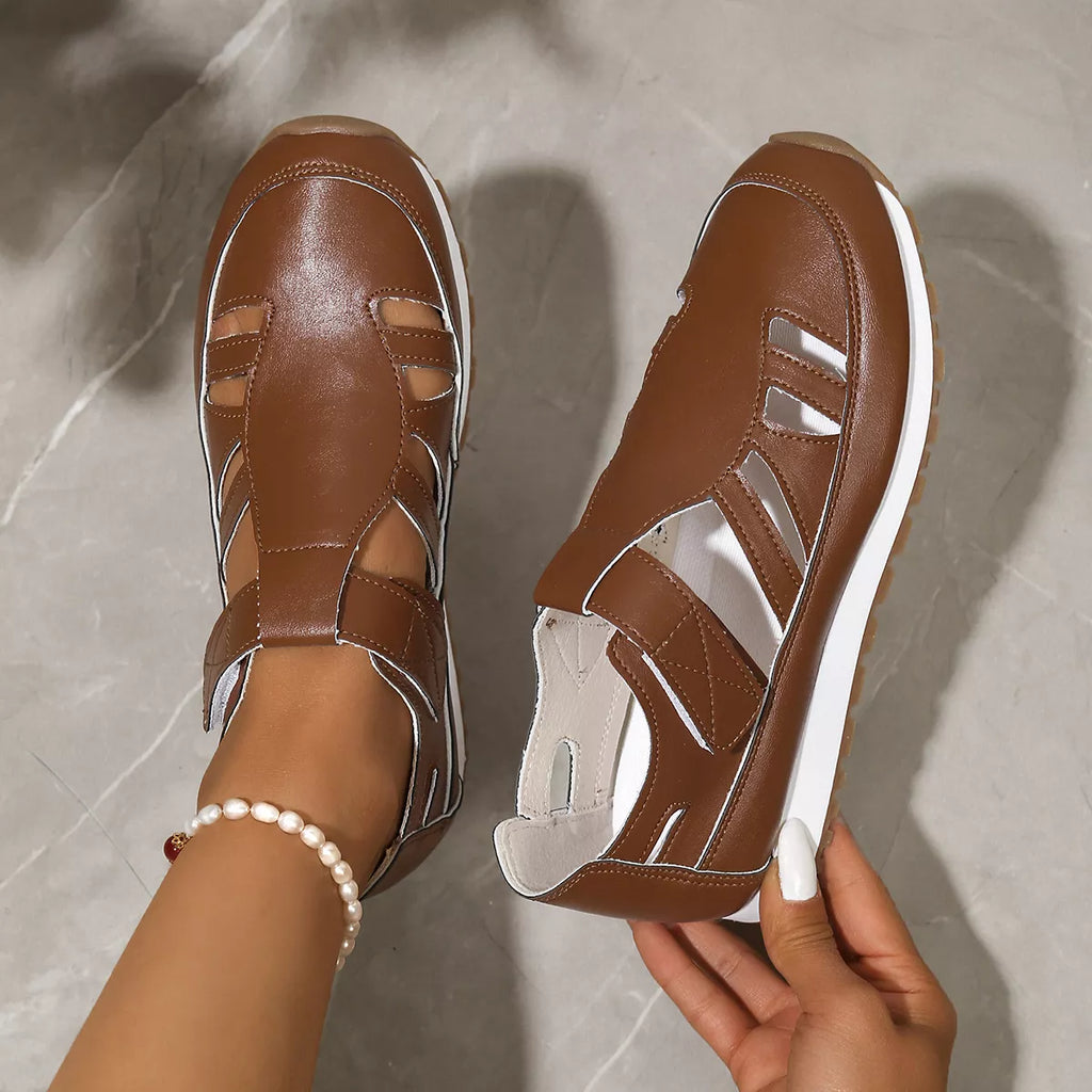 Round Toe Cutout Sandals