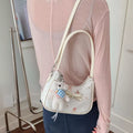 Printed PU Leather Shoulder Bag