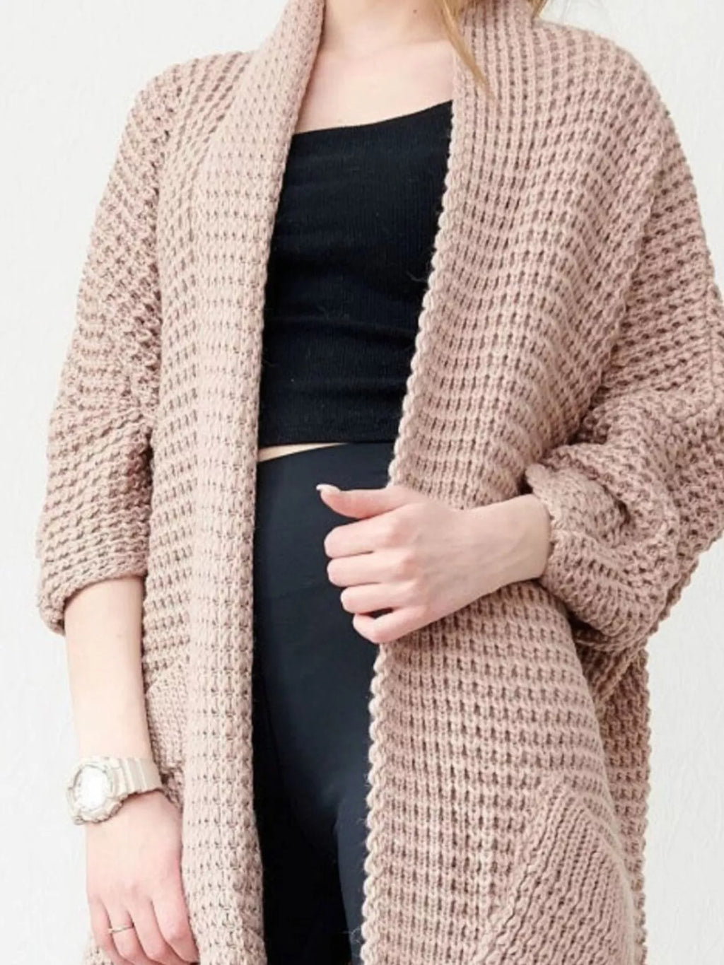 Chunky Knit Open Front Cardigan