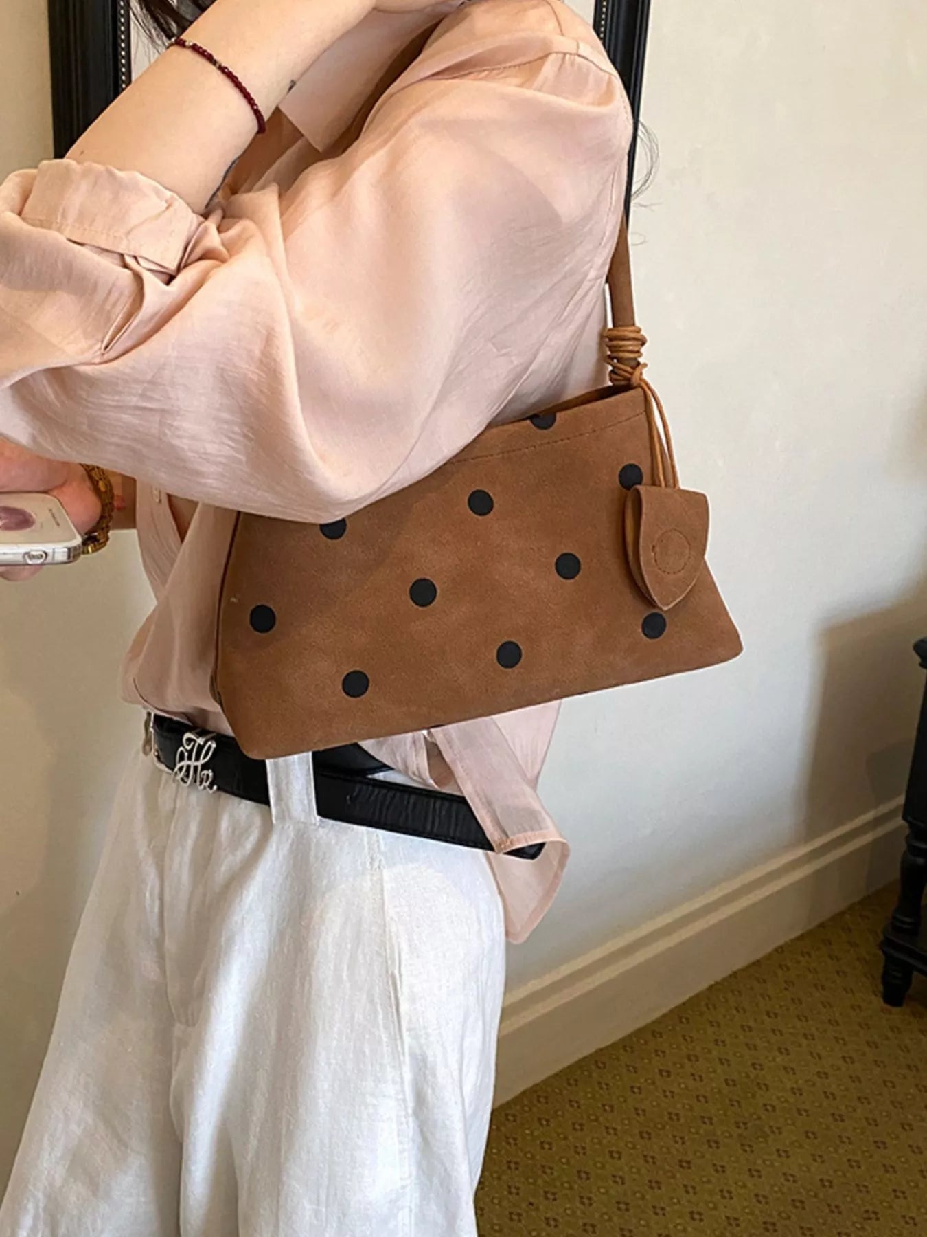 Polka Dot Shoulder Bag