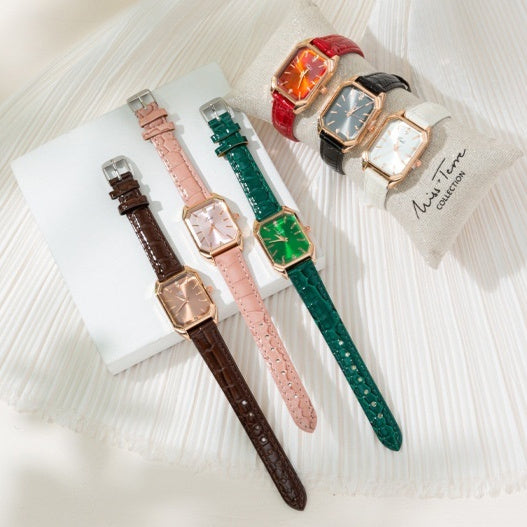 Square Diamond Women's Quartz Watch