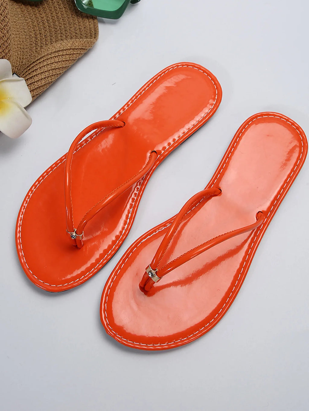 Toe Post Flats Sandals