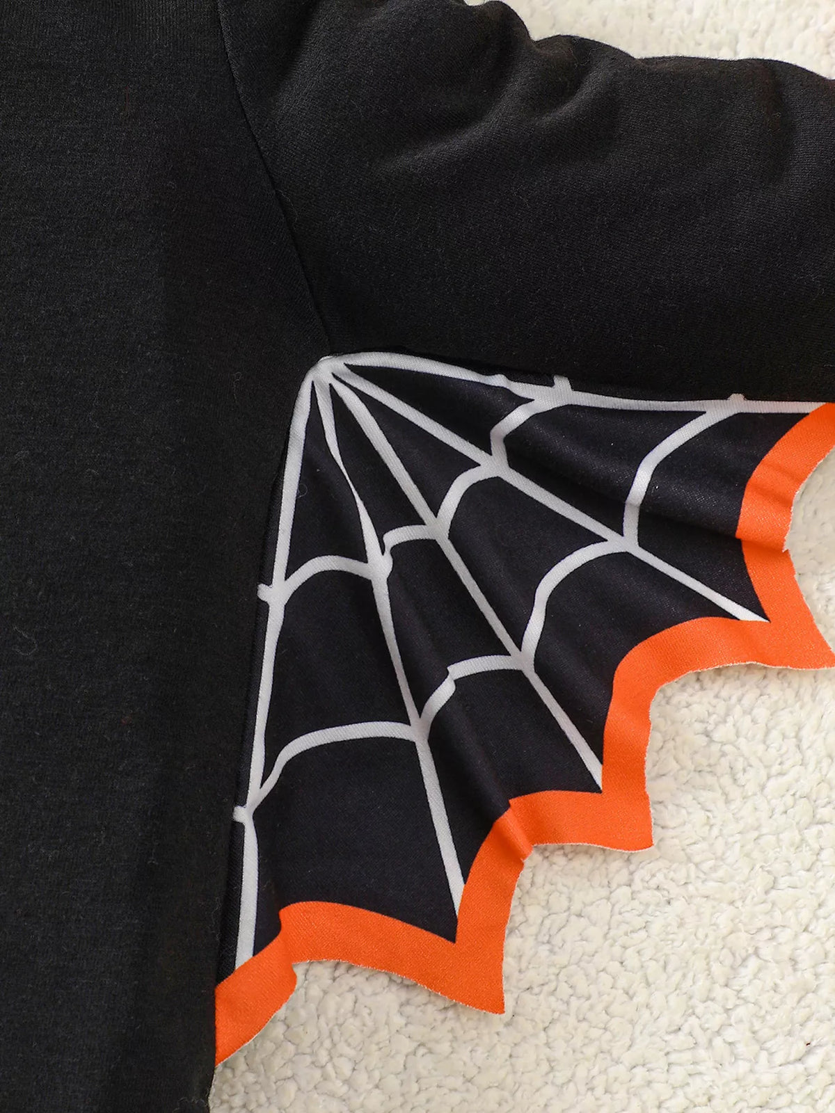 Children's Halloween 'Fab-Boo-Lous' Bat Wing Long Sleeve Top and Tulle Skirt Set