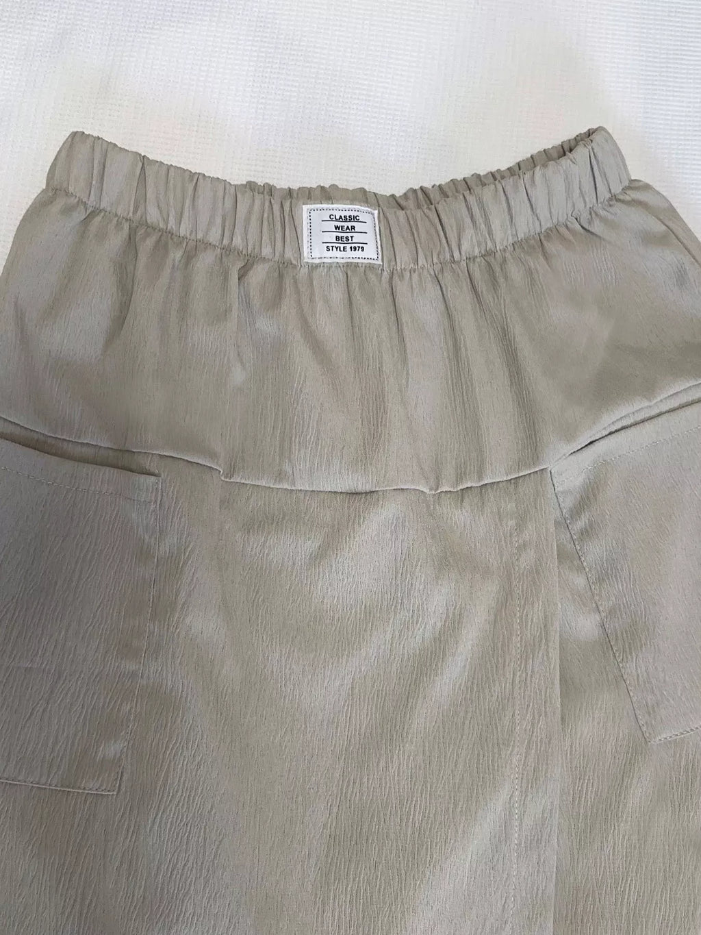 Elastic Waist Wrap Skort