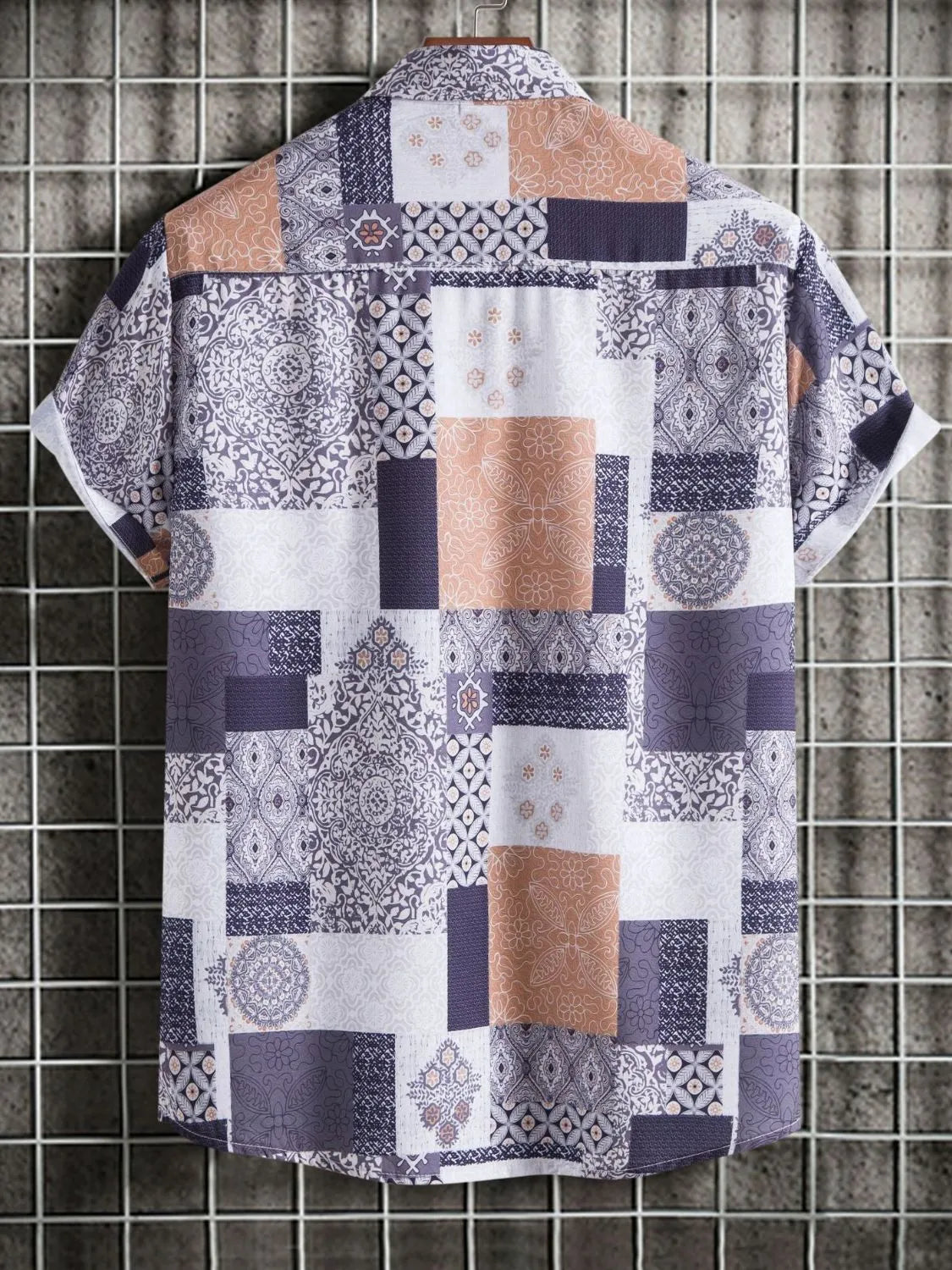 Printed Short Sleeve Casual Shirt