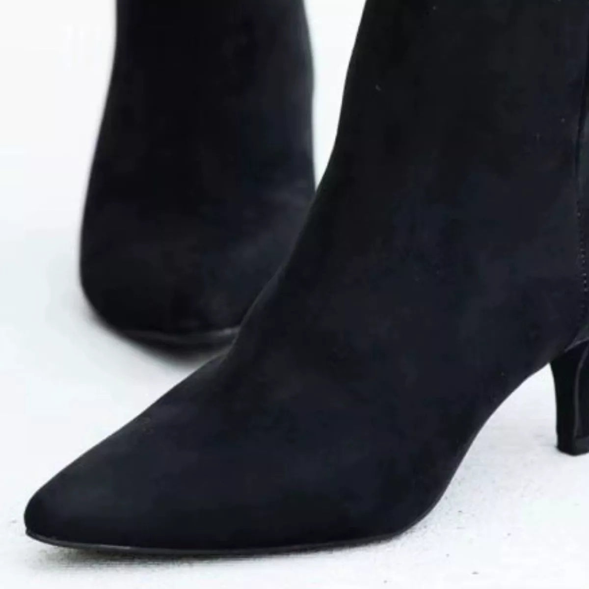 Point Toe Kitten Heels Boots
