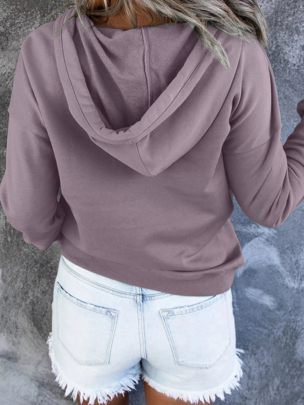 Full Size Kangaroo Pocket Drawstring Long Sleeve Hoodie Plus Size