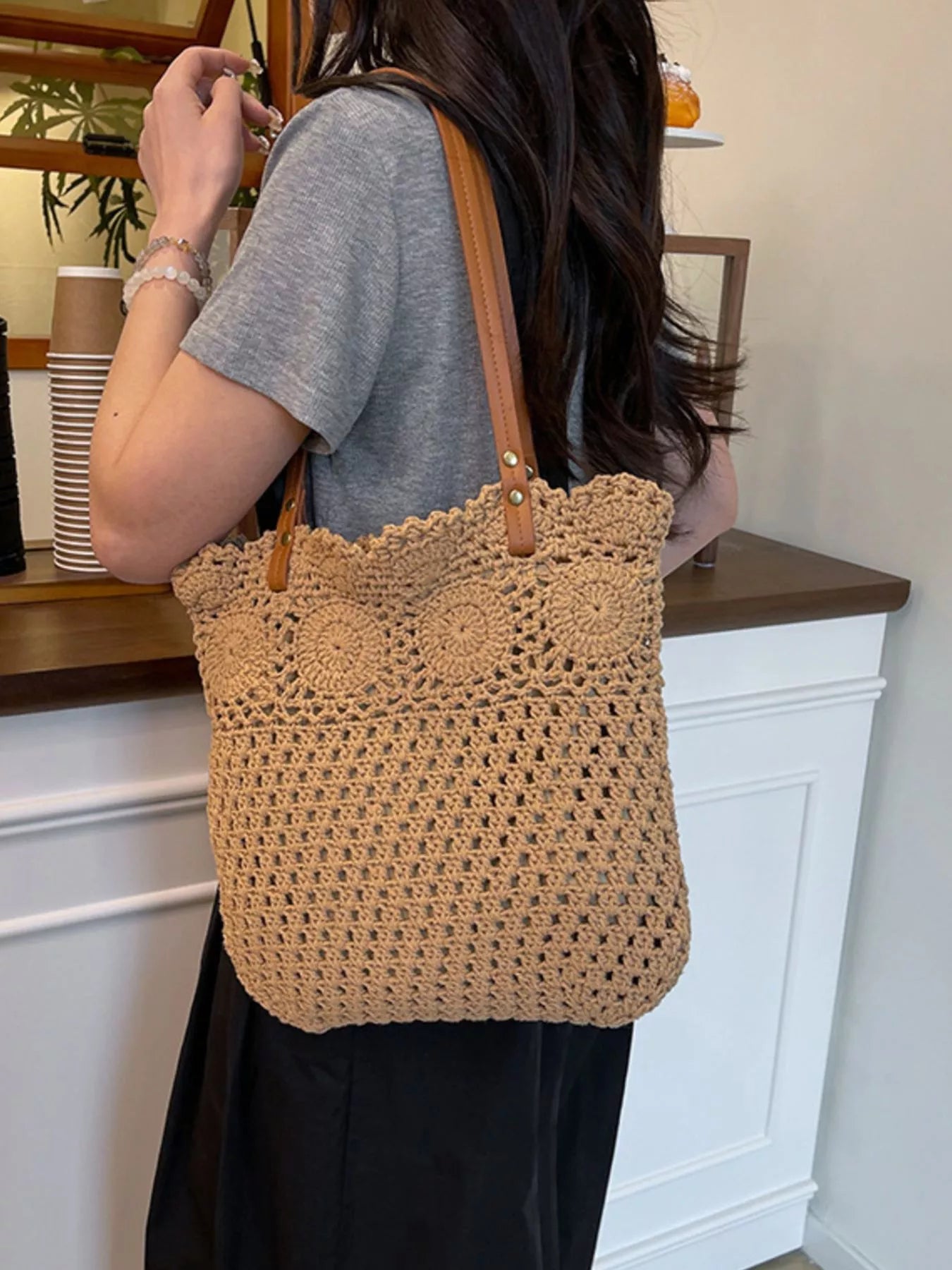Crochet Knit Shoulder Bag