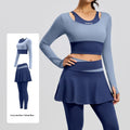 Fake Two-piece Anti-exposure Yoga Set For Running