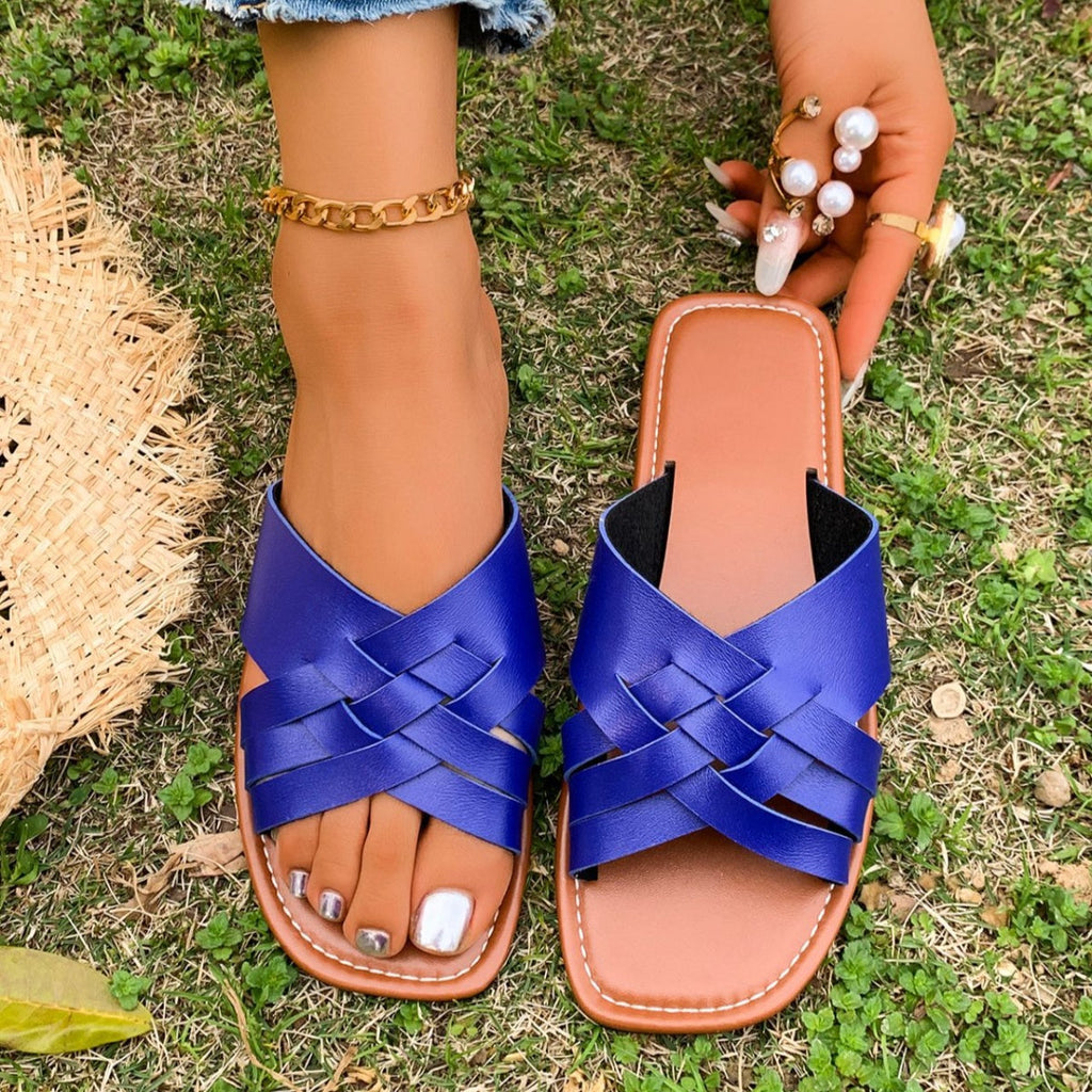 Woven Open Toe Sandals