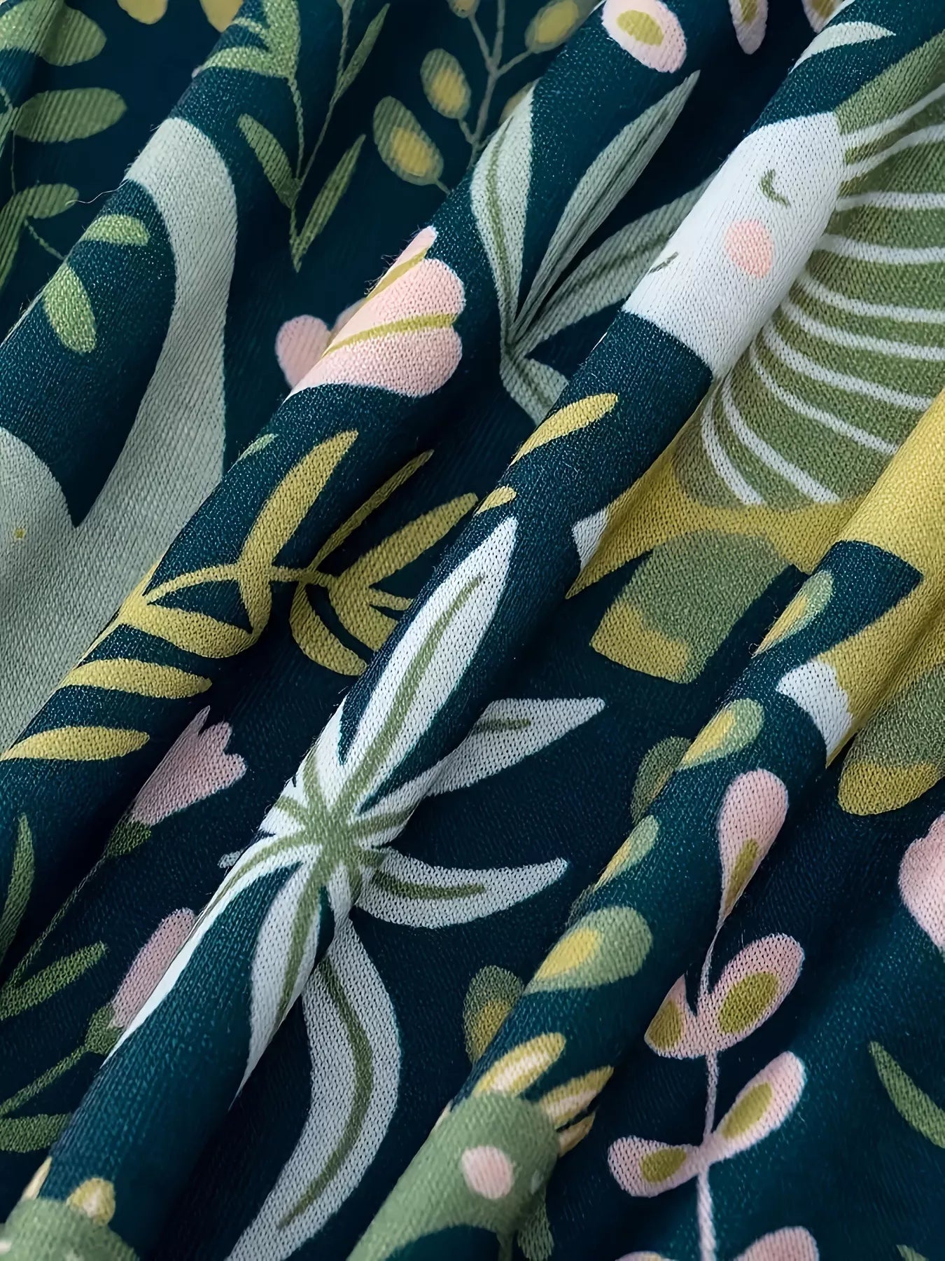 Printed Elastic Waist Skirt