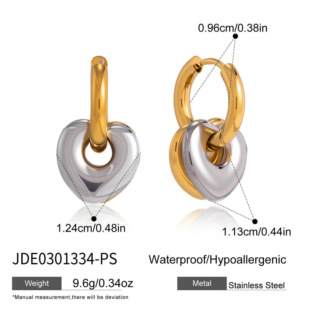 Heart Hoop Earrings Collection