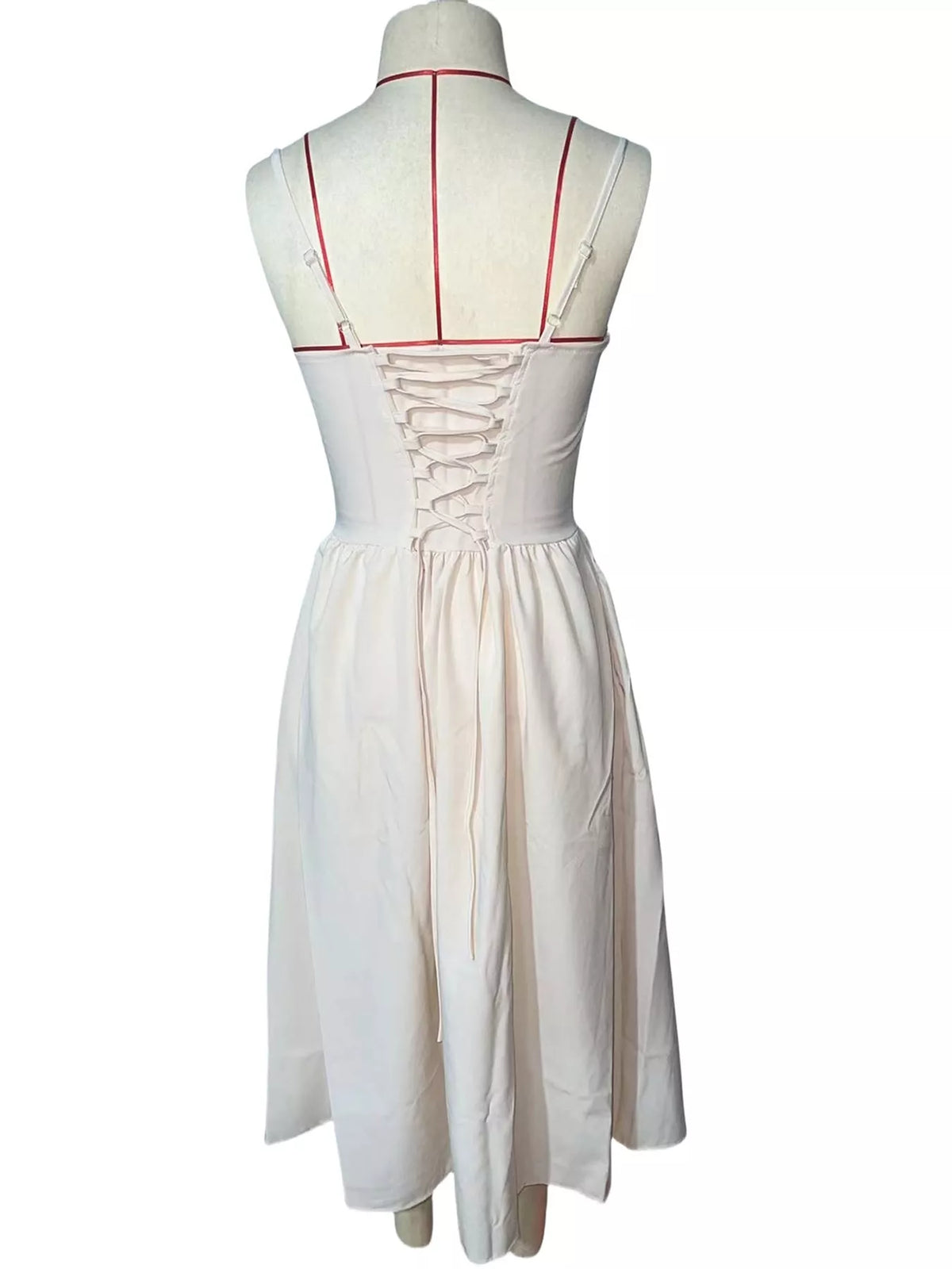 Sweetheart Neck Midi Cami Dress