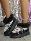 Round Toe Lace Up Platform Boots