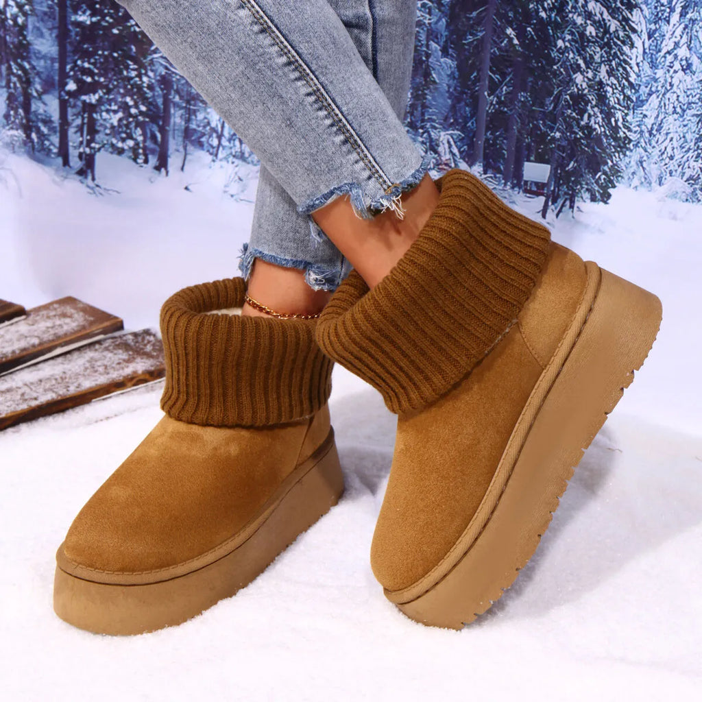 Round Toe Platform Boots