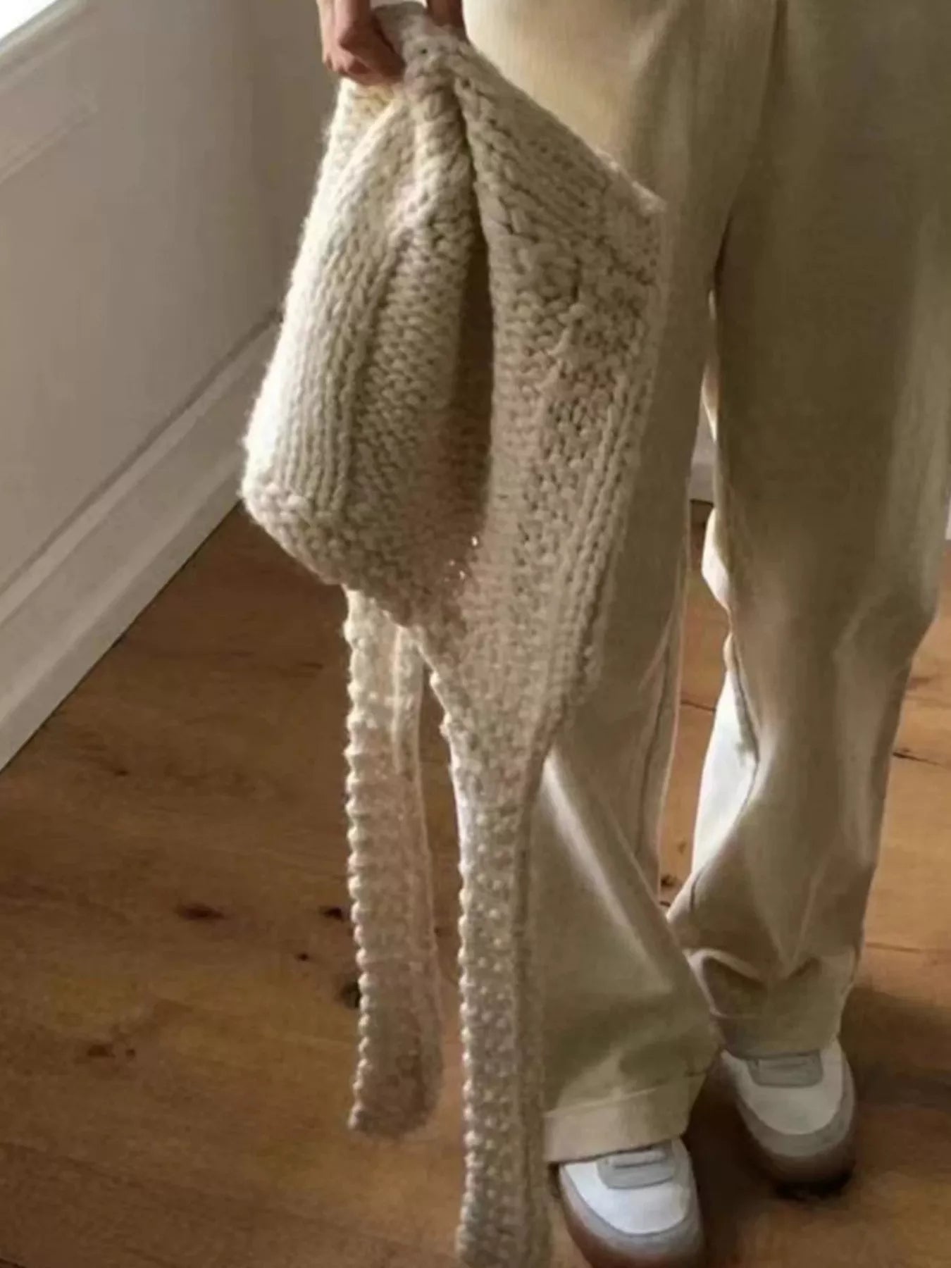 Knitted Earflap Beanie Hat