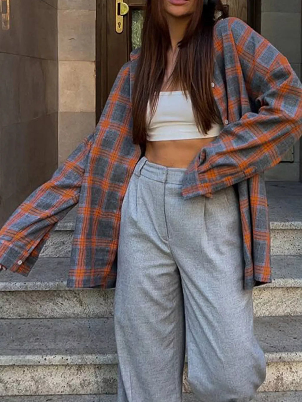 Plaid Button Up Shirt