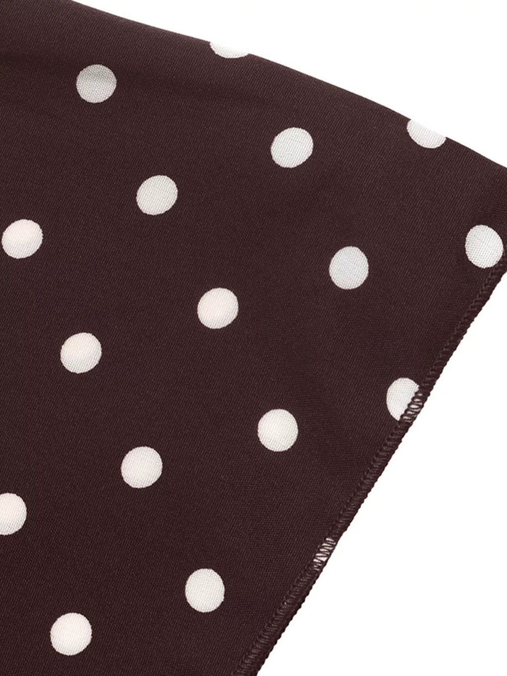 Polka Dot Flare Sleeve Tie Neck Dress