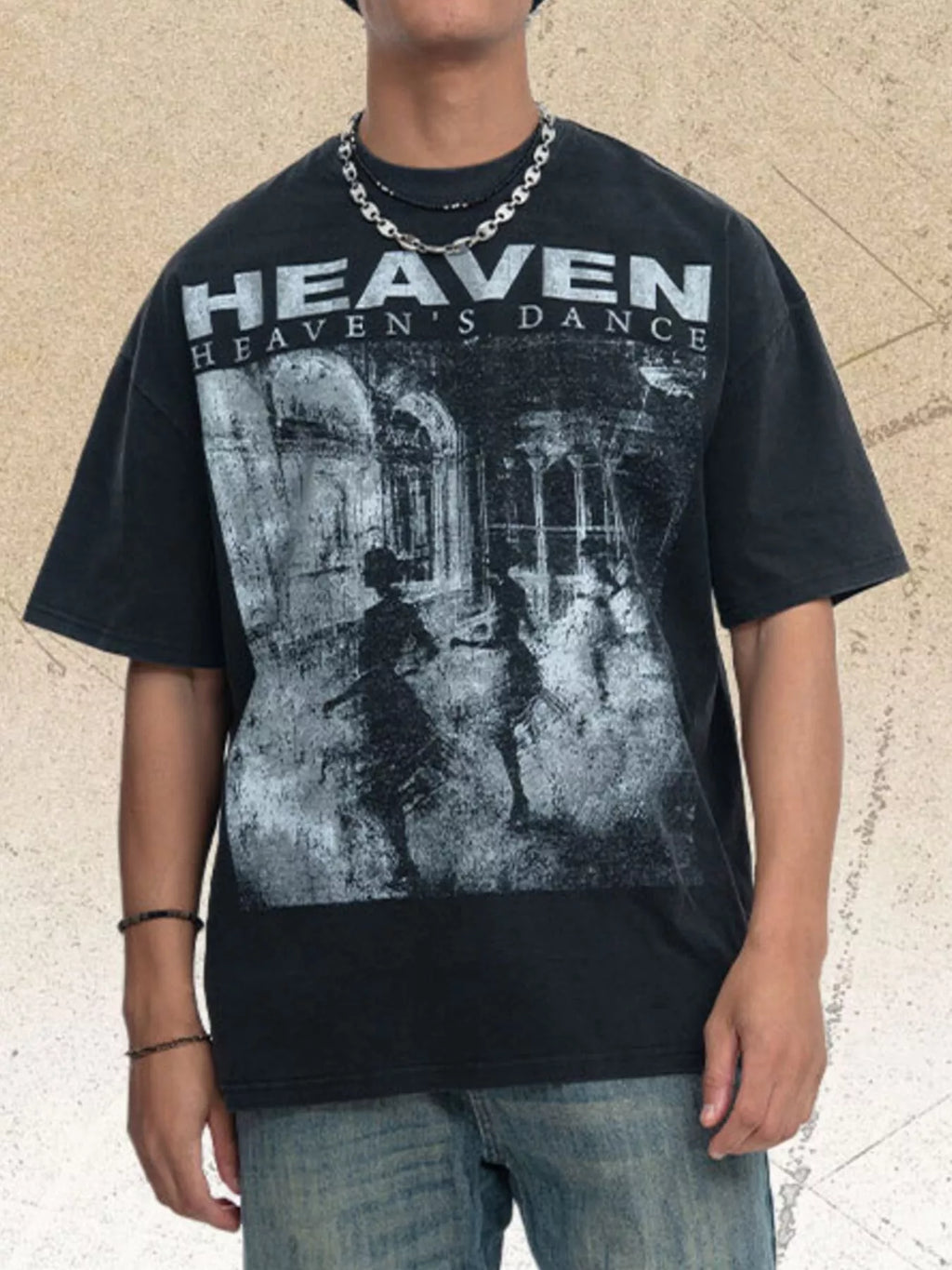 Men's Graphic Round Neck Short Sleeve T-Shirt