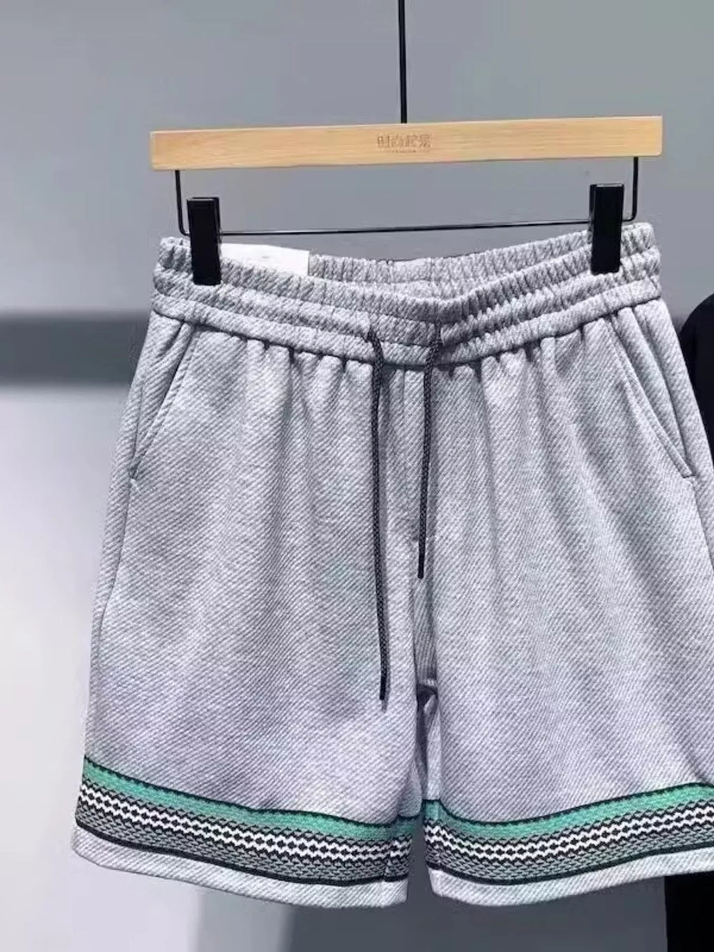 Men's Plus Size Drawstring Shorts with Pockets