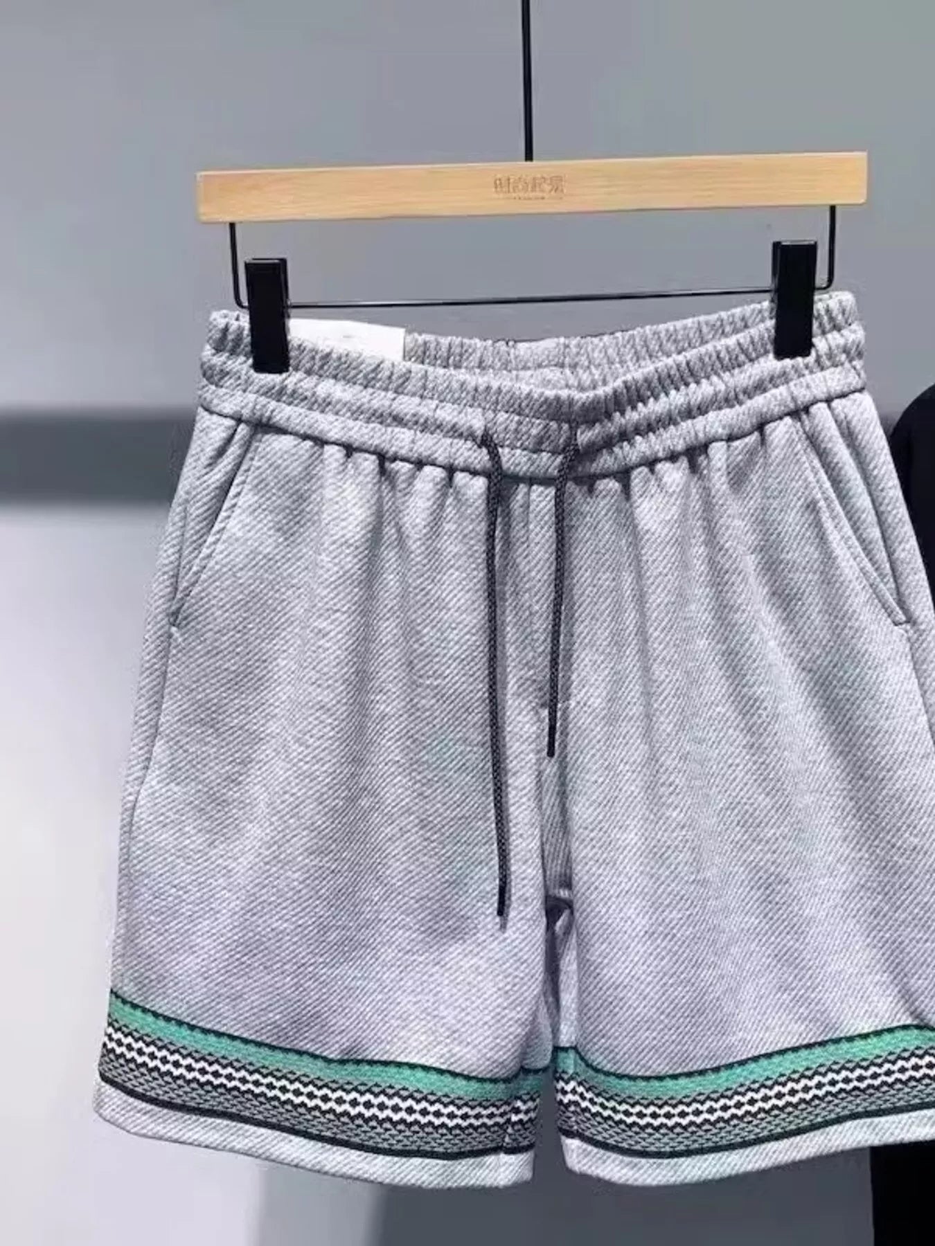 Men's Plus Size Drawstring Shorts with Pockets