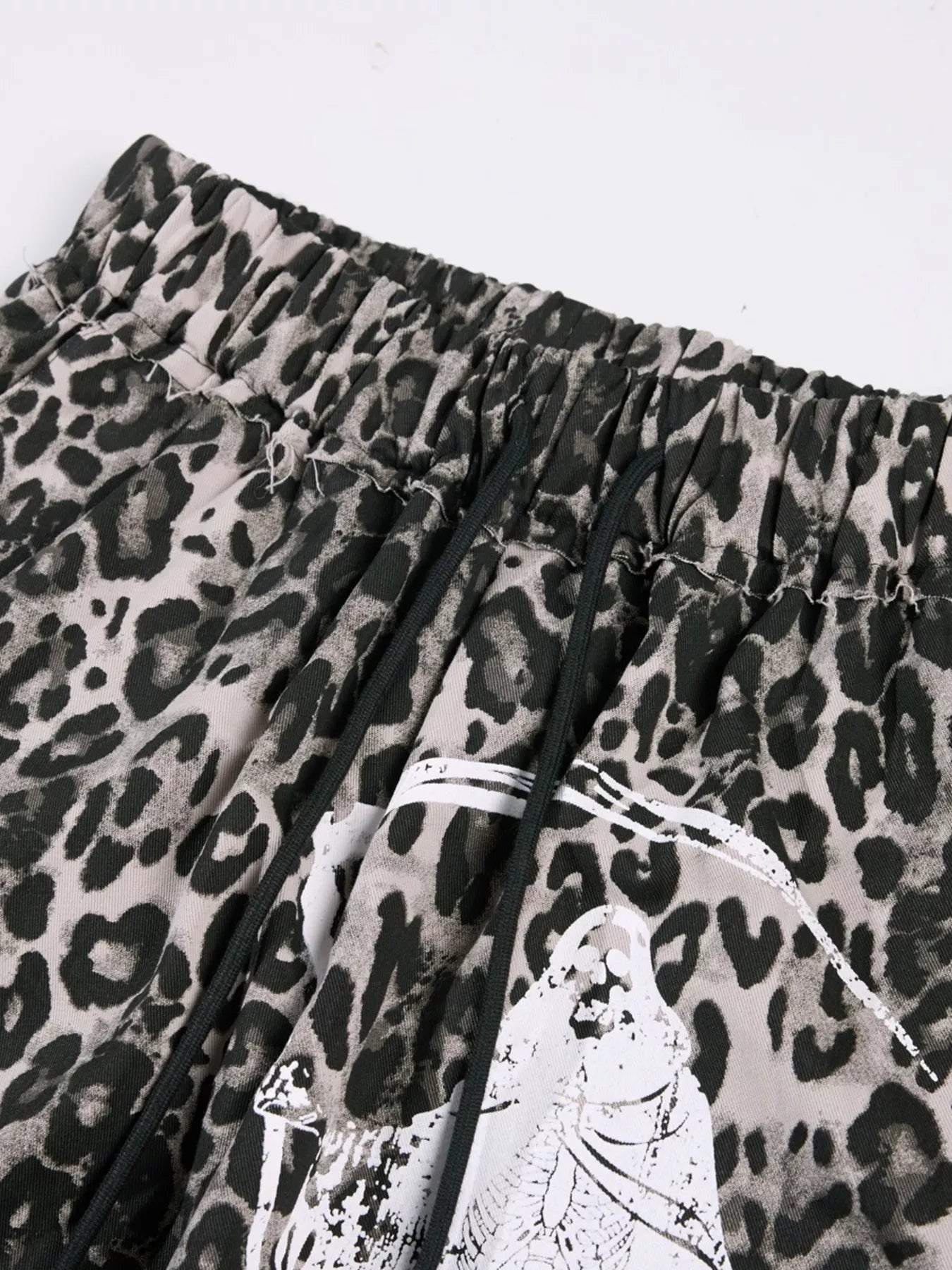Men's Leopard Print Wide-Leg Pants