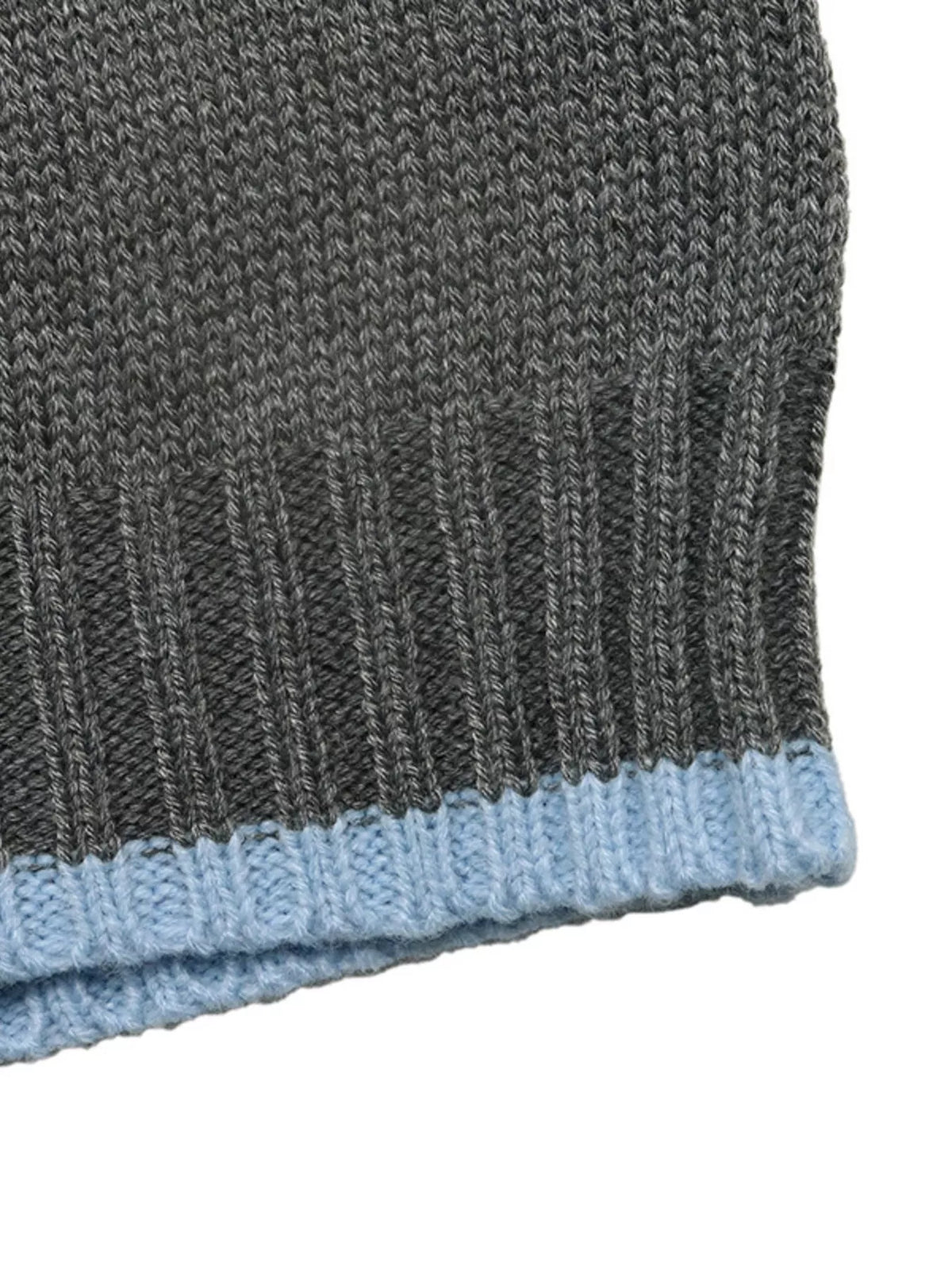 Contrast Trim Crew Neck Sweater