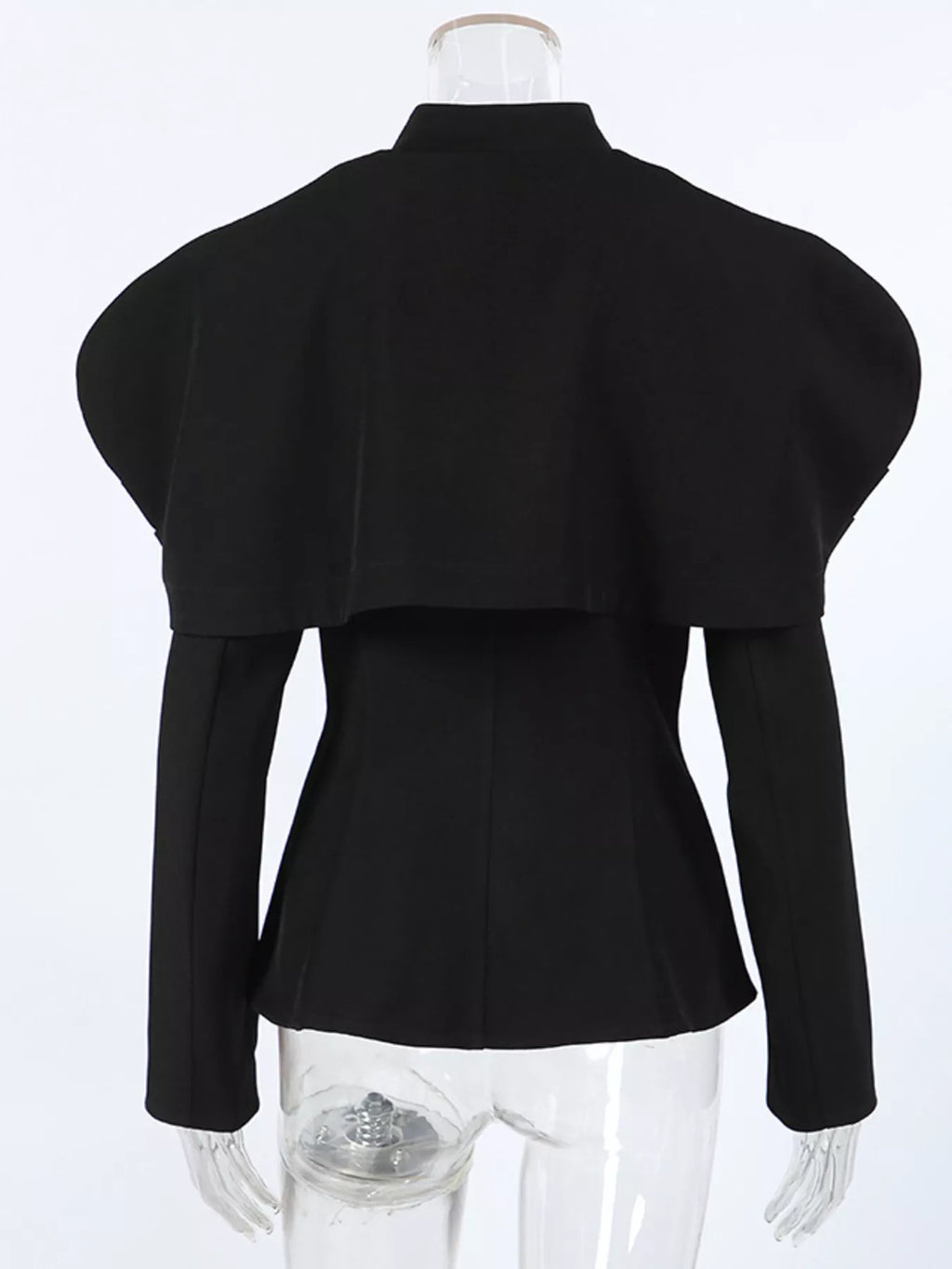 Cape-Style Button Up Outerwear