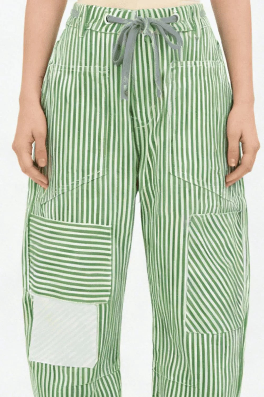Striped Wide-Leg Pants