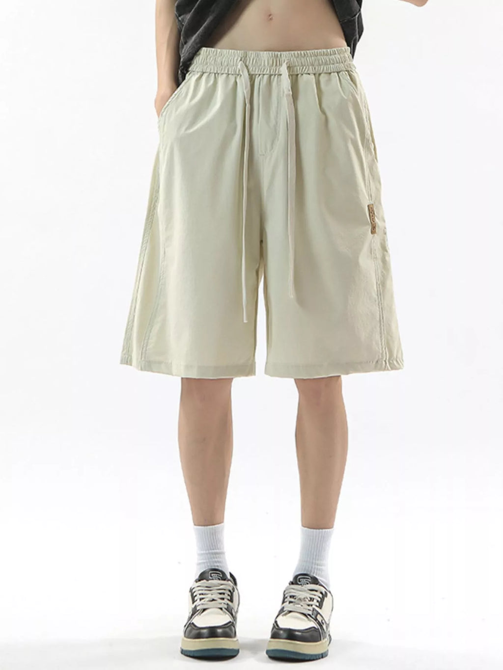 Men's Full Size Drawstring Casual Loose-Fit Pants Plus Size