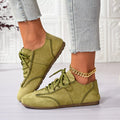 Lace Up Round Toe Sneakers