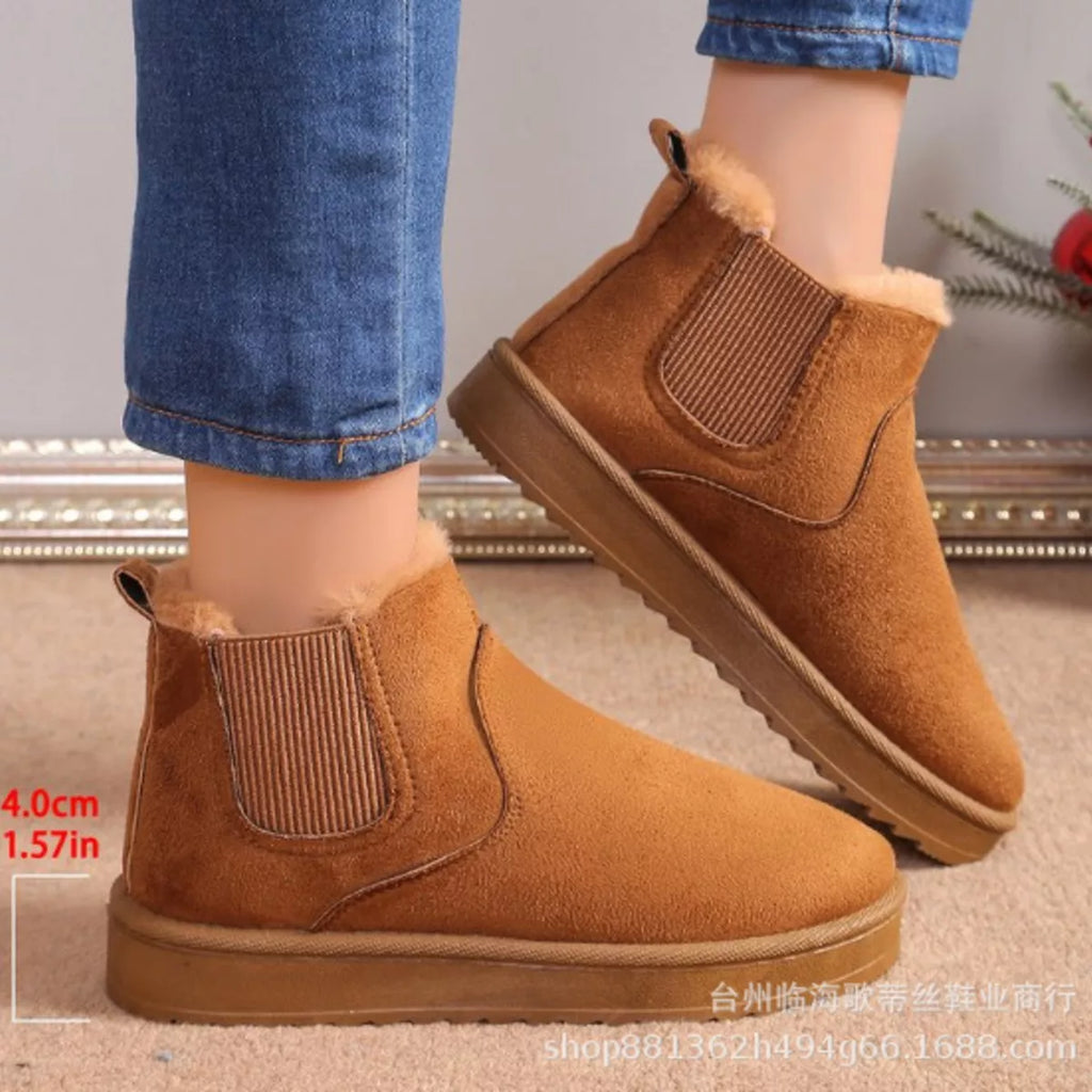 Round Toe Platform Boots