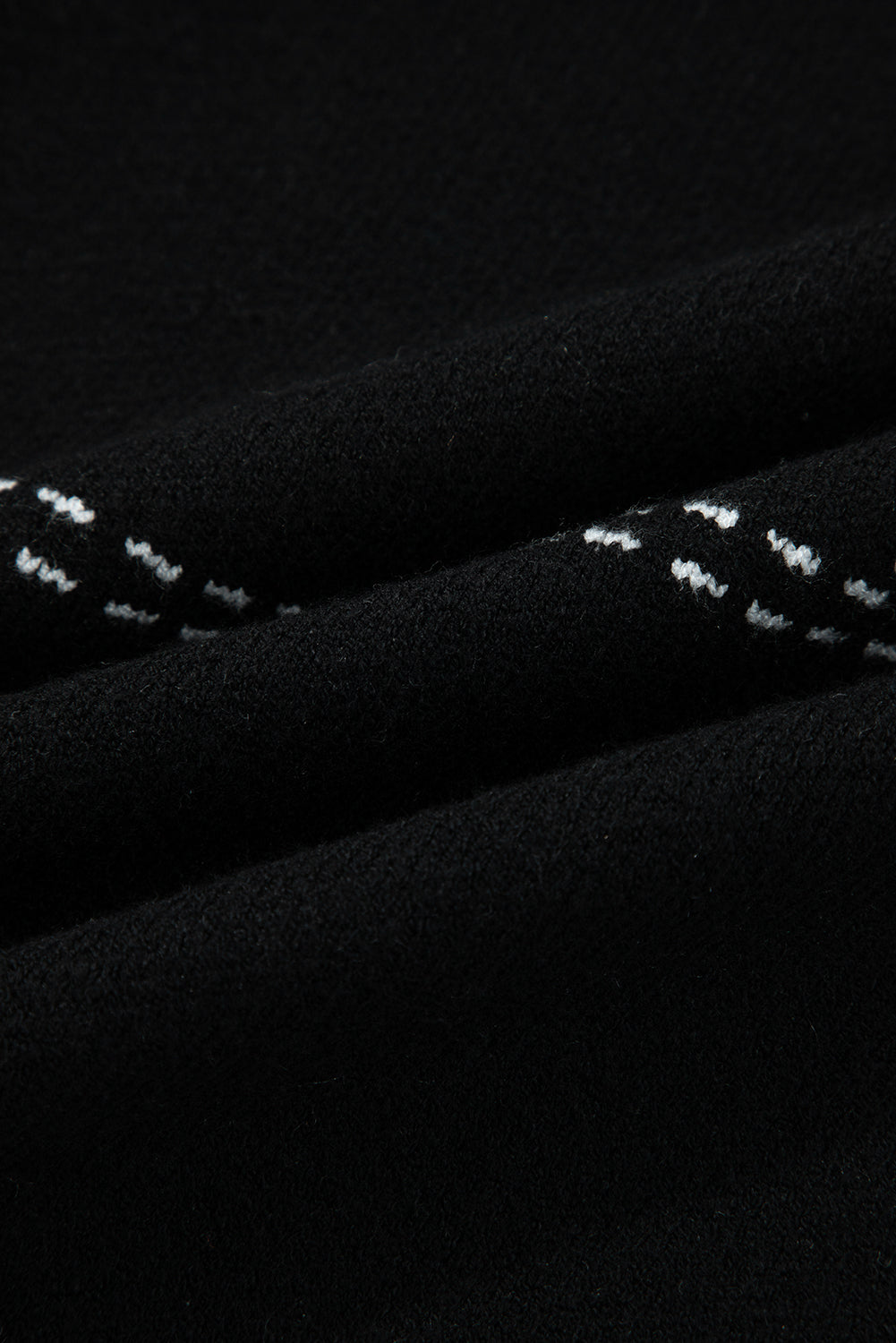 Contrast Trim Button-Up Sweater Cardigan