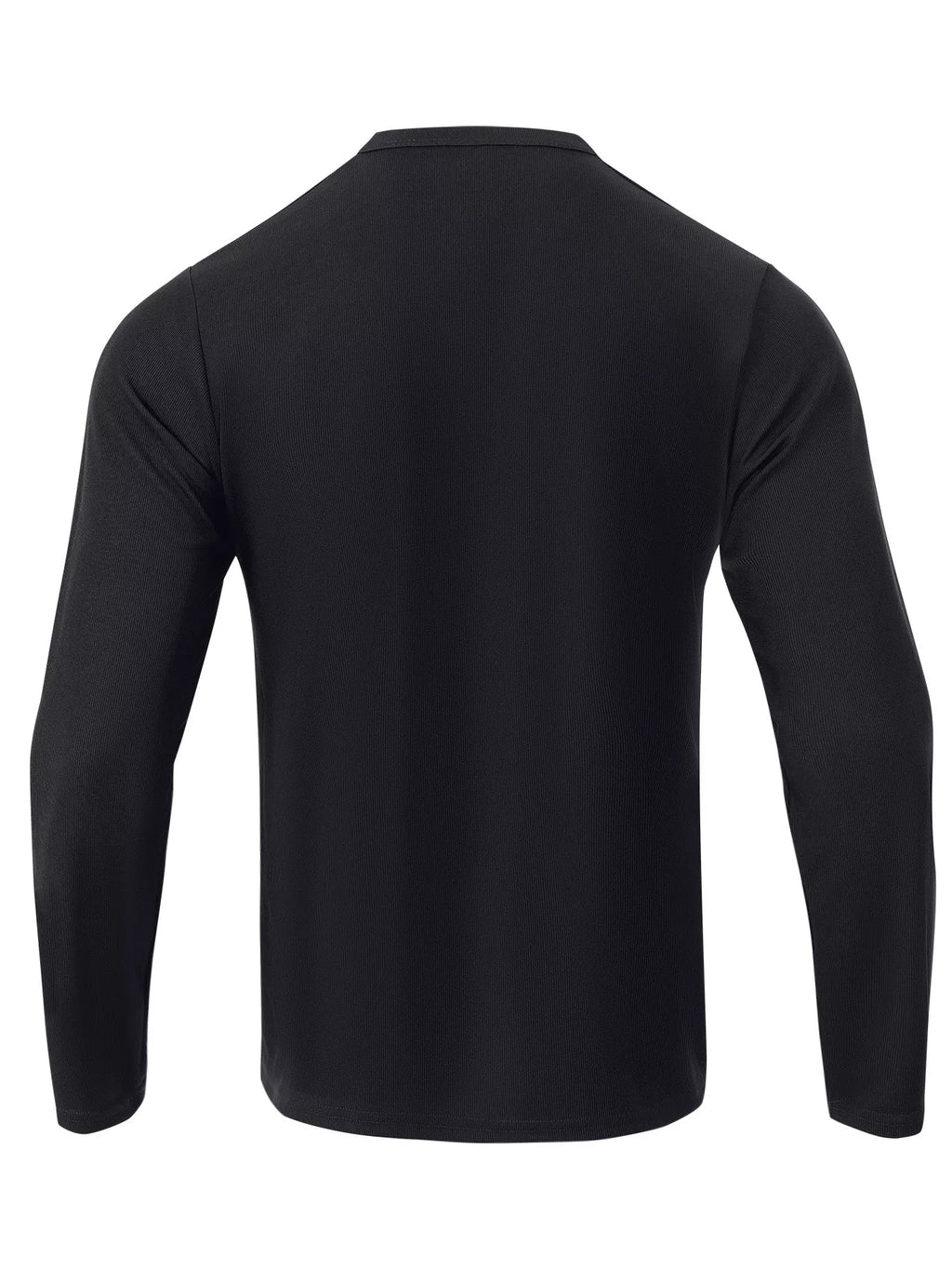 Men's Full Size Casual Henley Long Sleeve T-Shirt Plus Size
