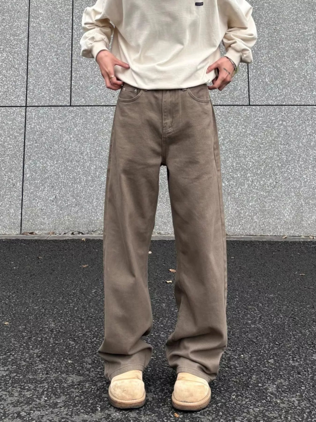 Men's Plus Size Comfortable Wide-Leg Casual Pants