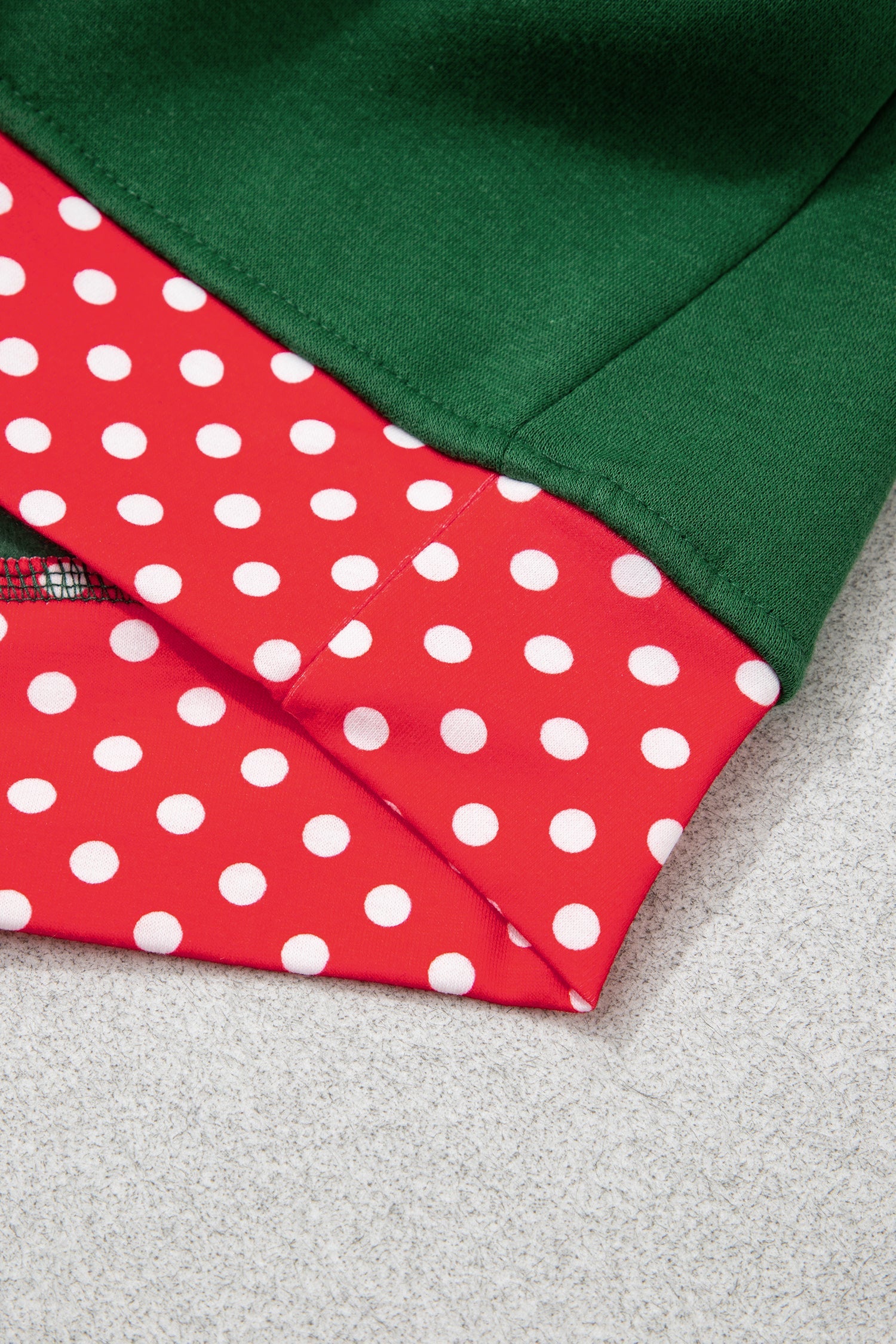 Orange Polka Dot Patchwork Round Neck Plus Size Sweatshirt