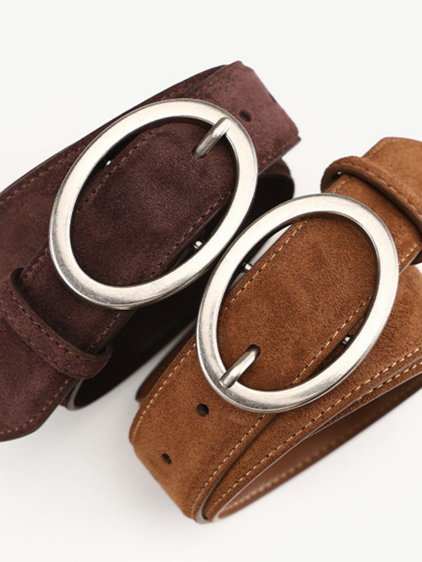Adjustable Fit Oval Buckle Belt