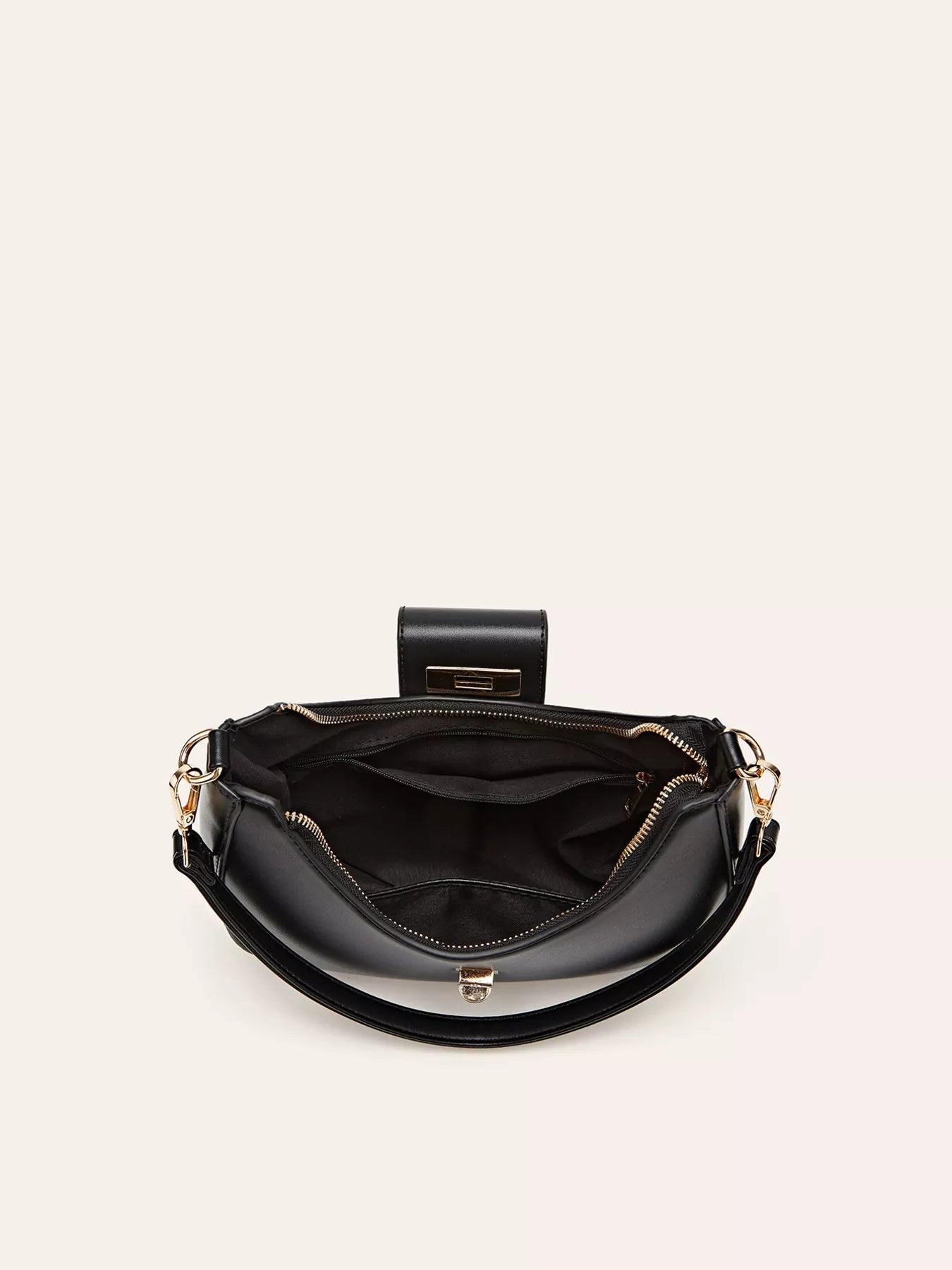 Buckle Closure Shoulder Bag
