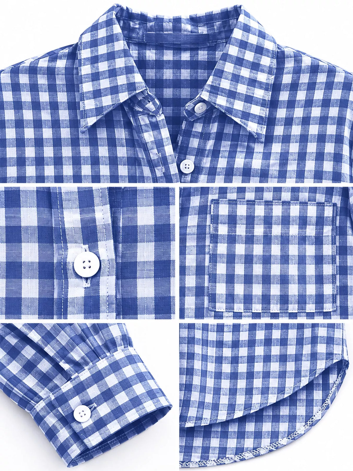 Plus Size Plaid Button-Down Long Sleeve Shirt