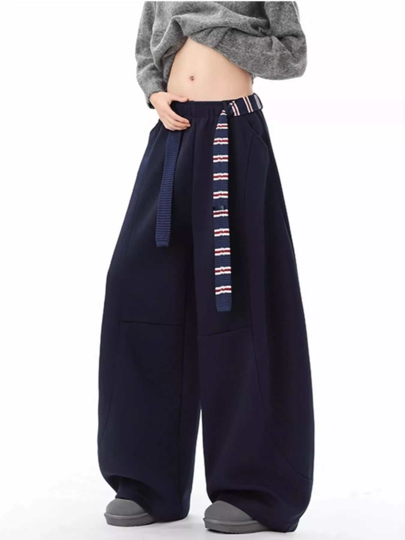 Men's Plus Size Wide Leg Sweatpants