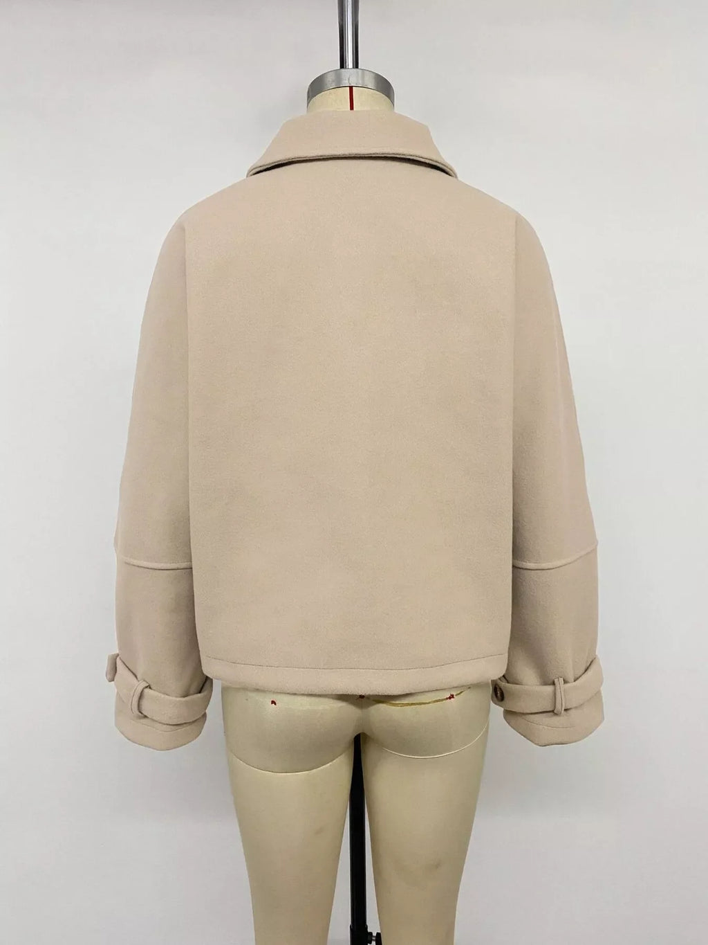Collared Neck Button Up Jacket