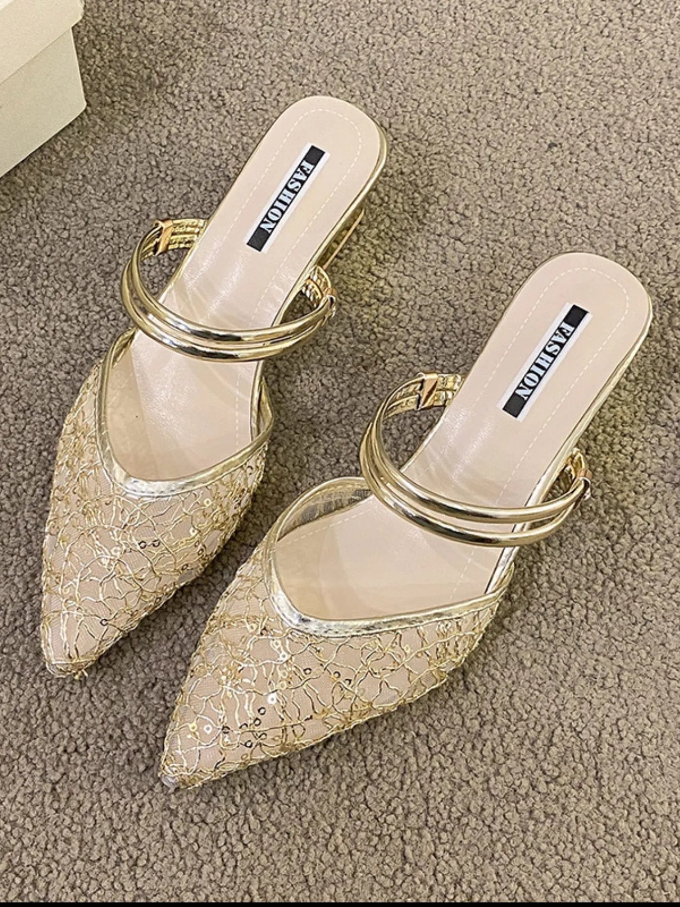 Point Toe Block Heels Sandals