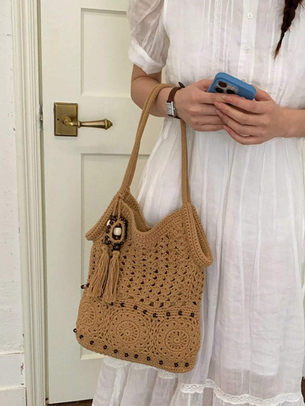 Crochet Knit Shoulder Bag