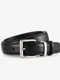 Classic Leather Belt with Square Buckle