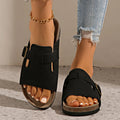 Open Toe Buckle Sandals