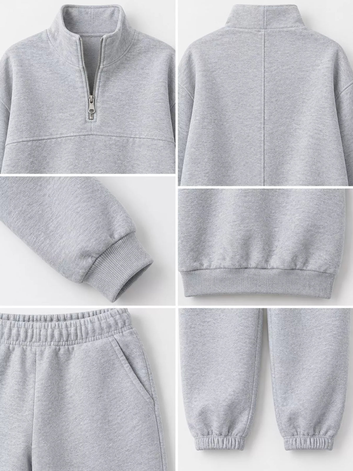 Half-Zip Sweatshirt and Joggers Set
