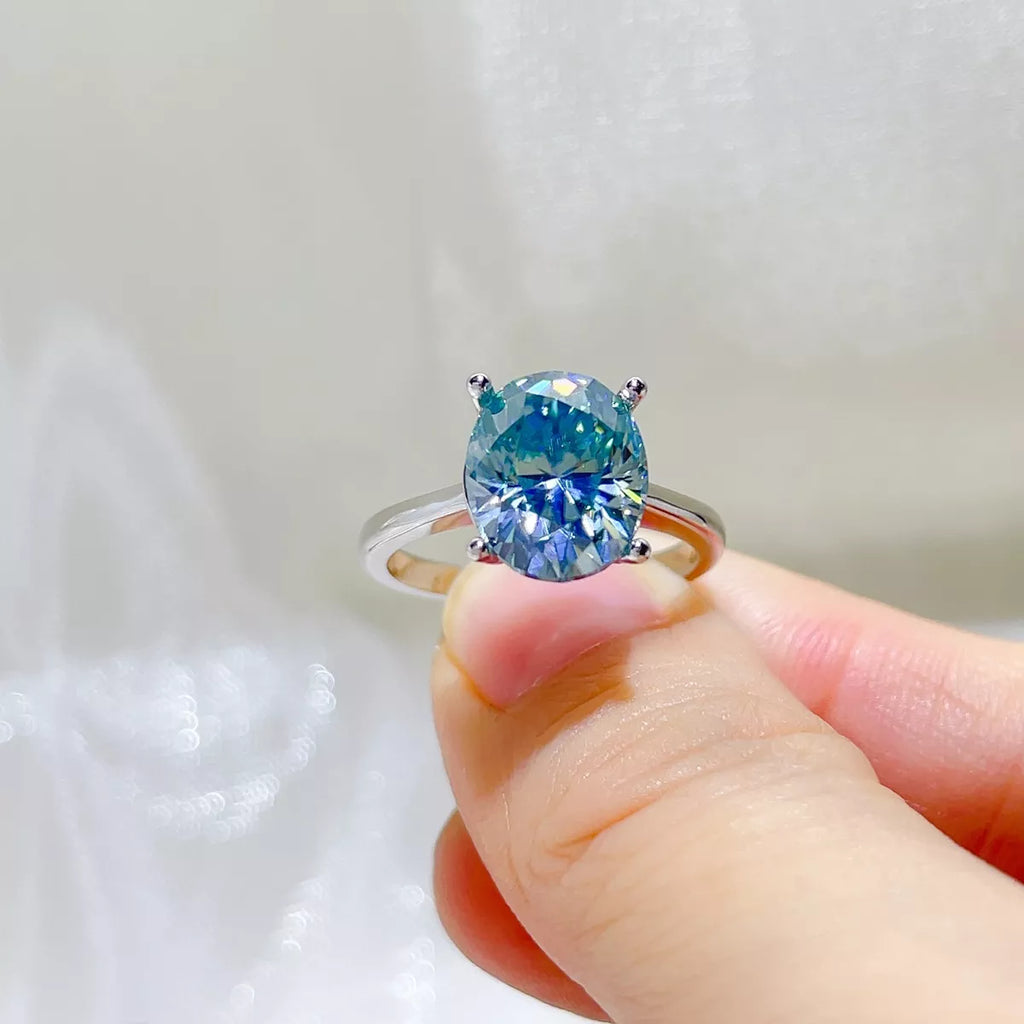 5 Carat 925 Sterling Silver Moissanite Ring