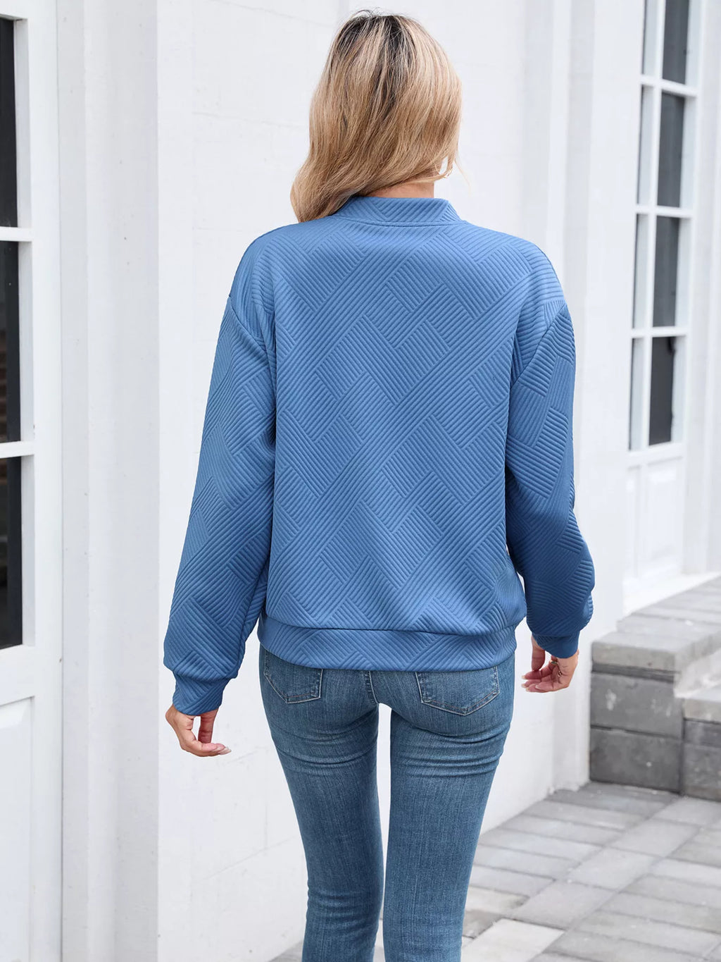 Textured Zip Up Jacket