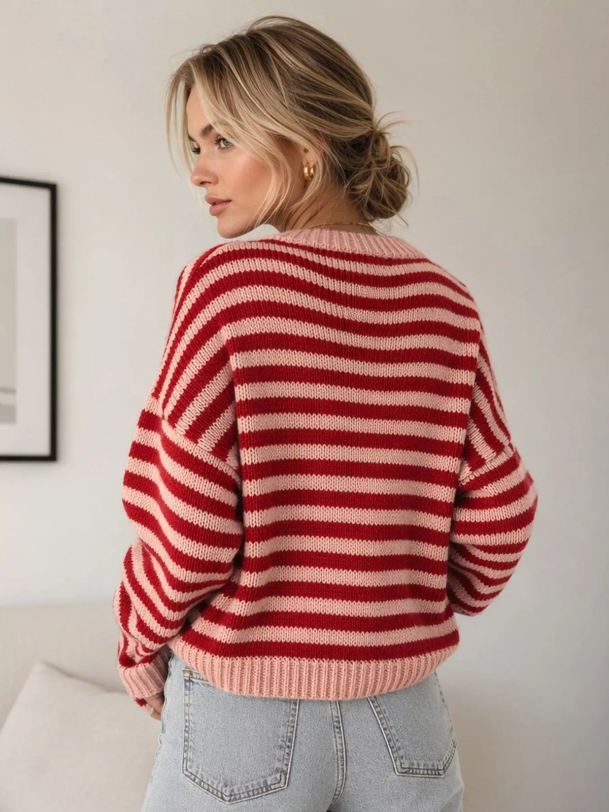 Striped Crew Neck Sweater